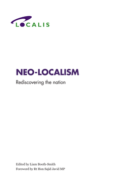 NEO-LOCALISM Rediscovering the Nation