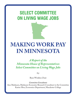 Making Work Pay in Minnesota