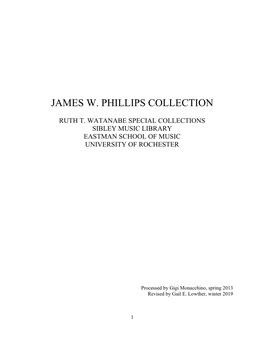 James W. Phillips Collection