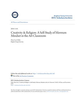 Creativity & Religion: a Self-Study of Mormon Mindset in the Art Classroom