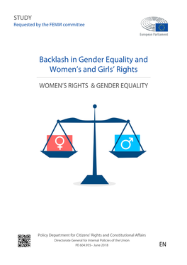 Backlash in Gender Equality and Women's and Girls' Rights