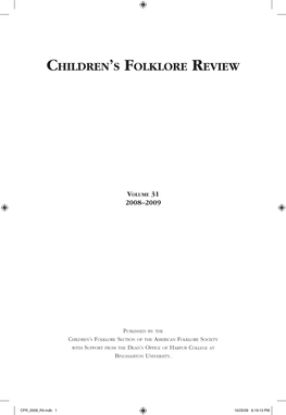 Children's Folklore Review