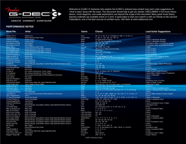 GDEC Performance Notes.Indd