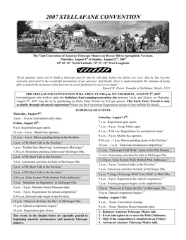 Convention Bulletin