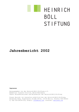 Jahresbericht 2002