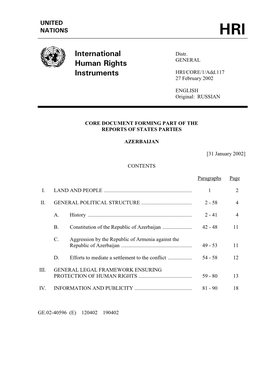 International Human Rights Instruments