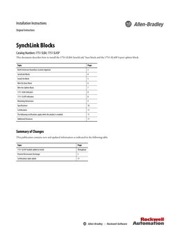 Synchlink Blocks