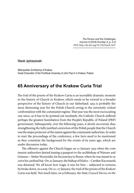65 Anniversary of the Krakow Curia Trial