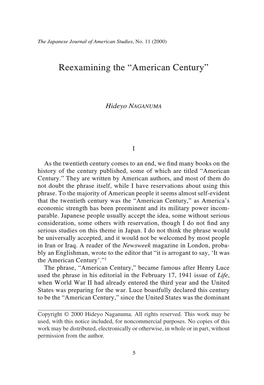 Reexamining the “American Century”