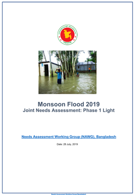 Monsoon Flood 2019 Joint Needs Assessment: Phase 1 Light