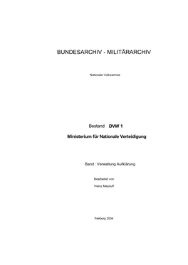 Bundesarchiv - Militärarchiv