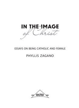 Phyllis Zagano Contents