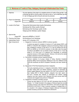 3. Workover of 7 Wells at Titas, Habiganj, Narsingdi & Bakhrabad Gas Fields