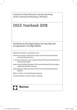 OSCE Yearbook 2018