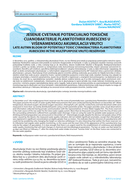 Jesenje Cvetanje Potencijalno Toksične