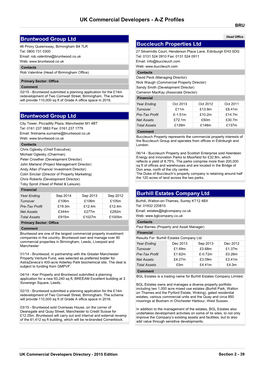 UK Property Developers Profiles