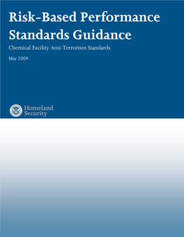 CFATS Risk-Based Performance Standards
