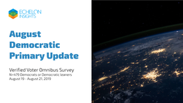 Omnibus August 2019 Dem Primary