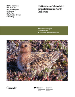 Estimates of Shorebird Populations in North America