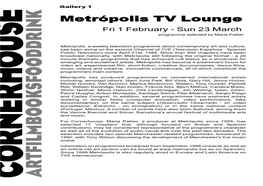 Metropolis TV Lounge 2.Qxd