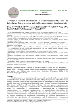 Towards a Natural Classification of Annulatascaceae-Like Taxa Ⅱ: Introducing Five New Genera and Eighteen New Species from Freshwater