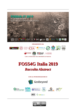 FOSS4G ITALIA 2019 - Abstracts