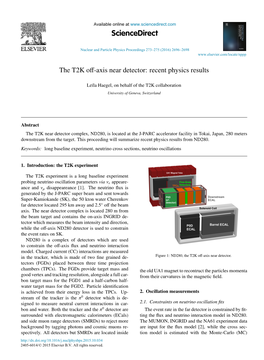 The T2K Off-Axis Near Detector: Recent Physics Results