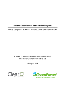 Greenpower 2017 Annual Audit Report FINAL.Pdf