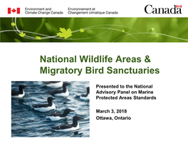 National Wildlife Areas & Migratory Bird Sanctuaries