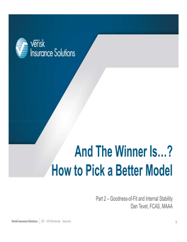 How to Pick a Better Model -- Part 2.Pdf