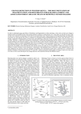 Change-Detection in Western Kenya