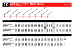 West Denton Park - North Kenton Stagecoach 10 Effective From: 05/09/2021