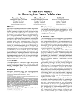 The Patch-Flow Method for Measuring Inner Source Collaboration