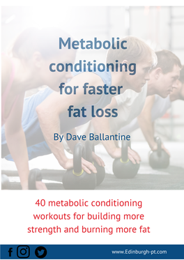 Metabolic Conditioning for Faster Fat Loss