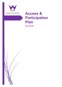 Access & Participation Plan