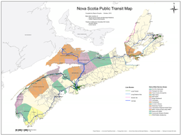 A Public Transit Map of Nova Scotia