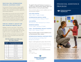 Financial Assistance Program