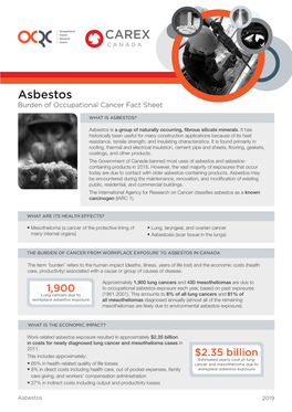 Burden of Occupational Cancer Study