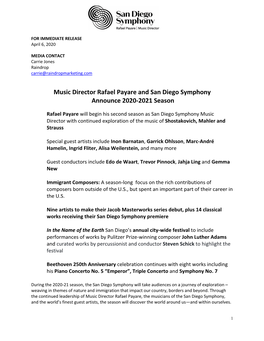 SD SYMPHONY 2021 Pressrelease 4.1.2020 FINAL