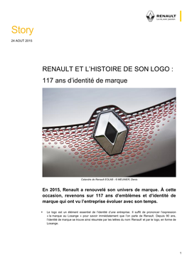 20150723 ST Renault 117 Ans D'identité De Marque