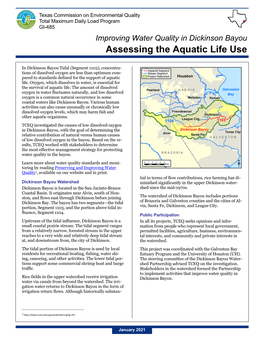 Improving Water Quality in Dickinson Bayou Assessing the Aquatic Life Use