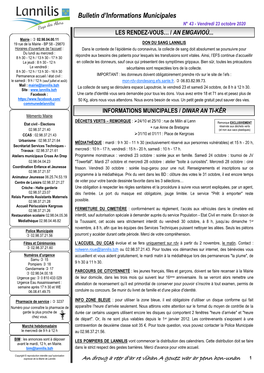 Bulletin D'informations Municipales