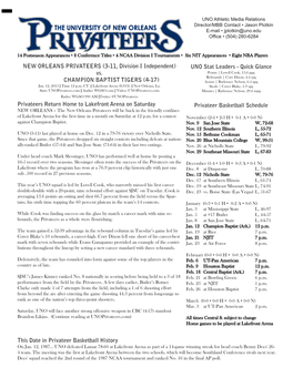 Privateer Basketball Schedule NEW ORLEANS PRIVATEERS (3-11