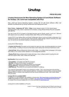 Linutop Press Release OS 4.0-Endrafte