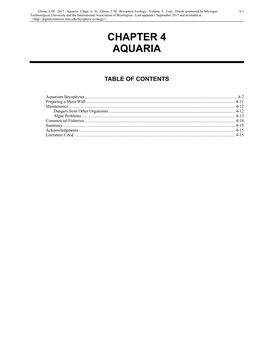 Chapter 4 Aquaria