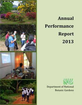 Annual Performance Report of The