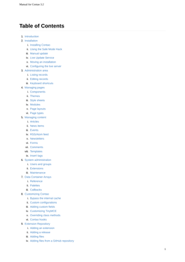 Manual for Contao 3.2