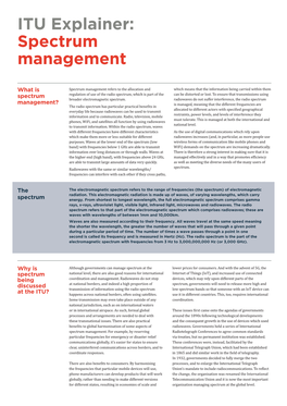 ITU Explainer: Spectrum Management