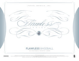 FLAWLESS Baseball 2016 Baseball Trading Cards