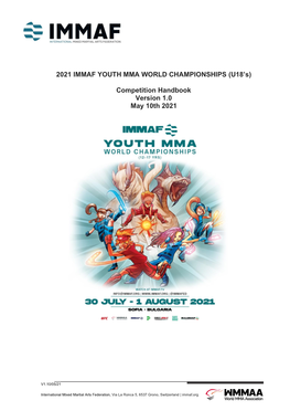 2021 IMMAF YOUTH MMA WORLD CHAMPIONSHIPS (U18's